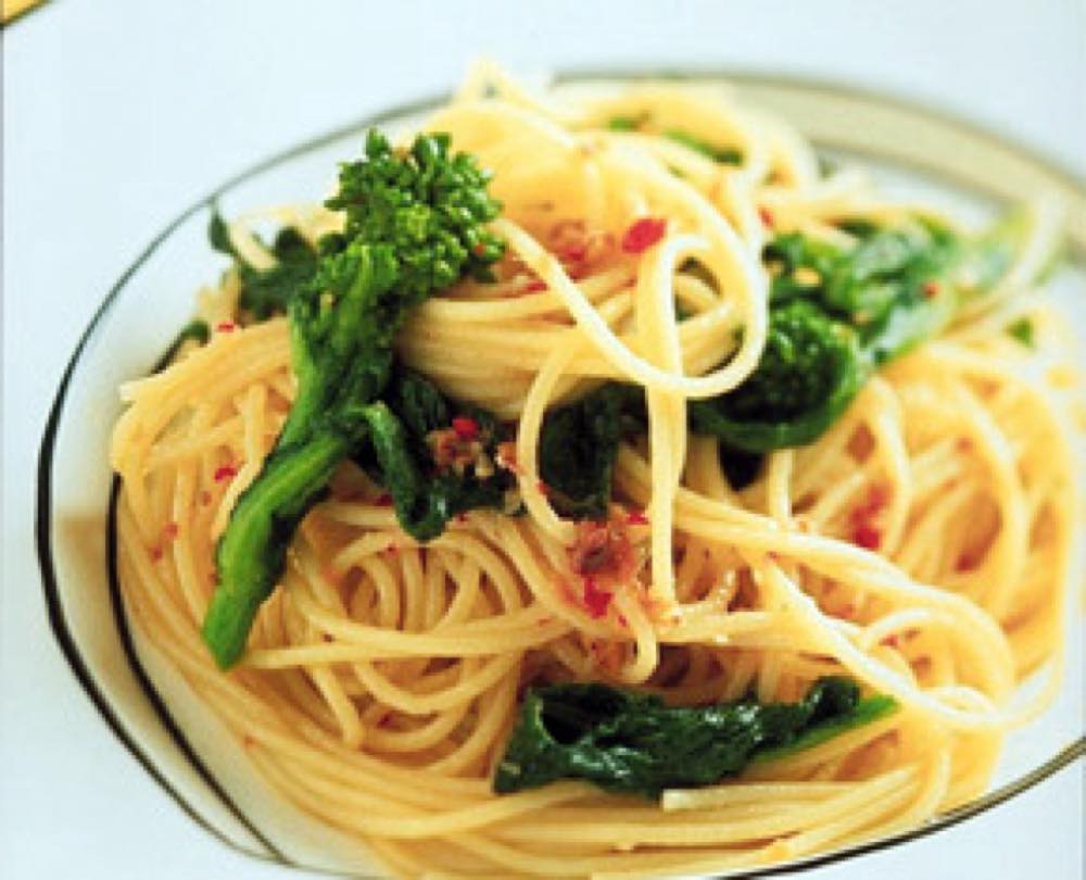 菜の花とアンチョビのスパゲティ レシピ 日清製粉ウェルナ